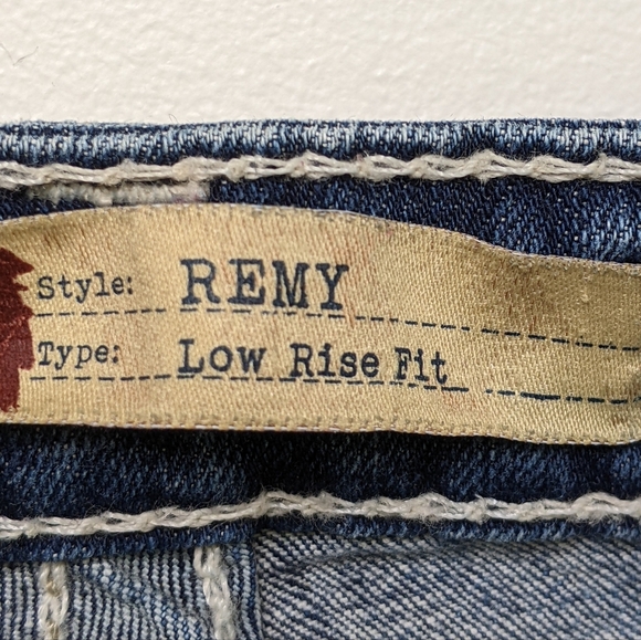 BIG STAR Remy Low Rise Boot Cut Sequins Jean  Size 27L - Picture 3 of 8